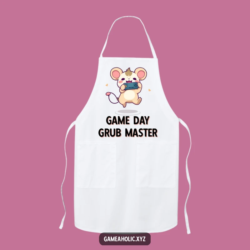 Funny Gamer Creature Apron - Joyful Leaping Player, Kitchen Gift!