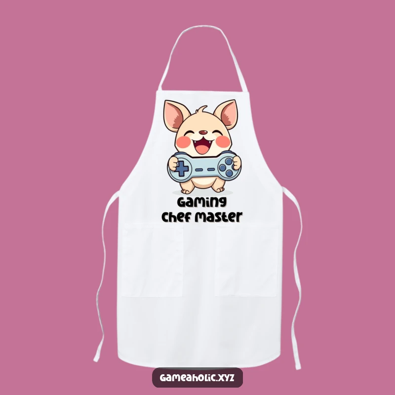Funny Gamer Creature Kitchen Apron - Chef Character Gear for Fun Cooking