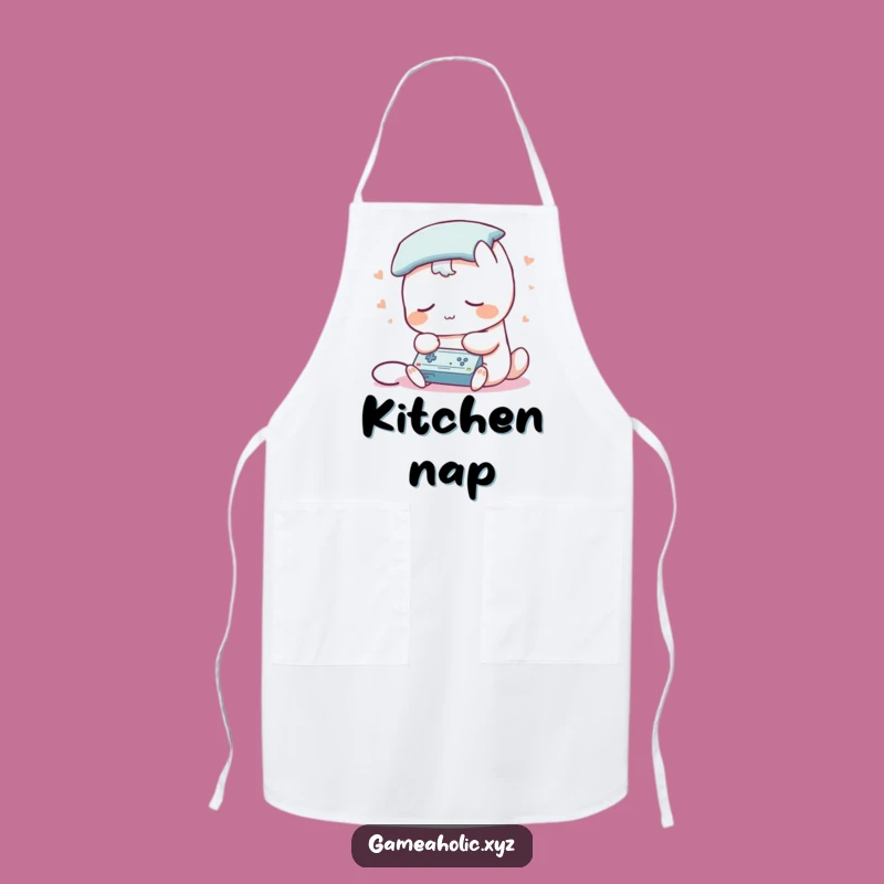 Funny Sleepy Cook Apron: Gaming While Cooking, Hilarious Funny Gift