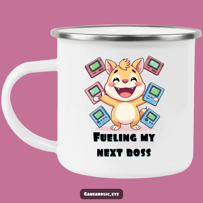 Funny Gamer Animal Camping Mug: Juggling Adventure, Ideal Funny Gift