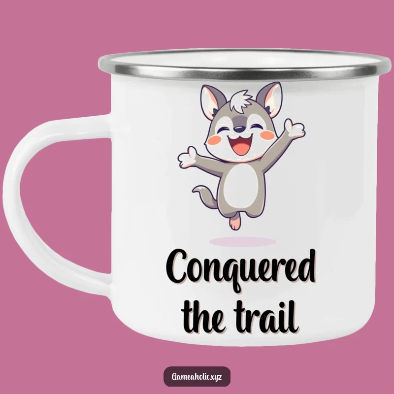 Funny Adventure Mug: Animal Character Camping Cup for Game Victories Outdoors