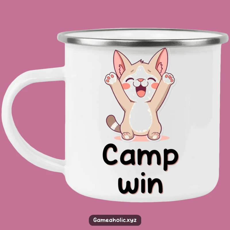 Funny Victory Celebration Camping Mug: Toast Your Wins Outdoors