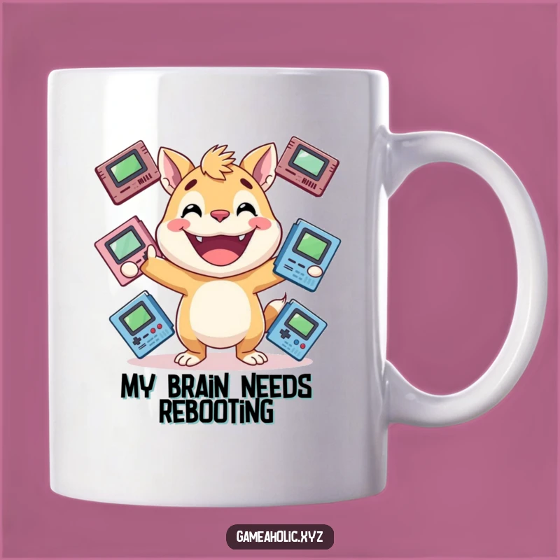 Funny Gamer Animal Mug: Energetic Juggler, Perfect Present for Game Lovers