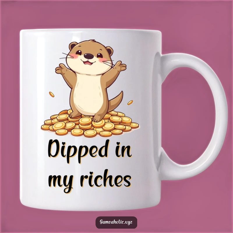 Funny Otter Victory Mug - Perfect Gift for Winners and Rich Folks