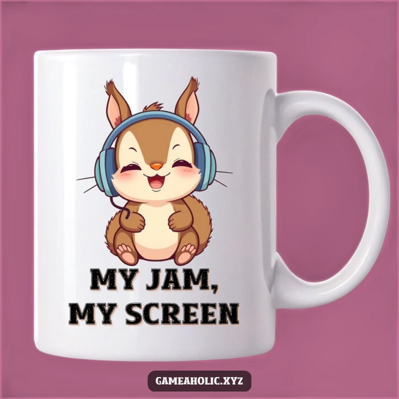 Funny Squirrel Gamer Mug - Perfect Gift for Focused Streamers
