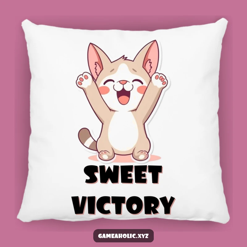 Funny Victory Celebration Pillow: Add Comfy Triumph to Your Decor