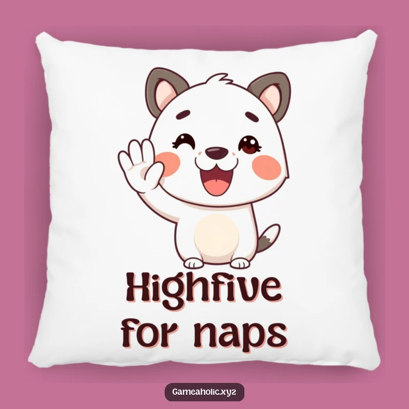 Funny Virtual High Five Pillow: Cozy Comfort with a Cheerful Pal!