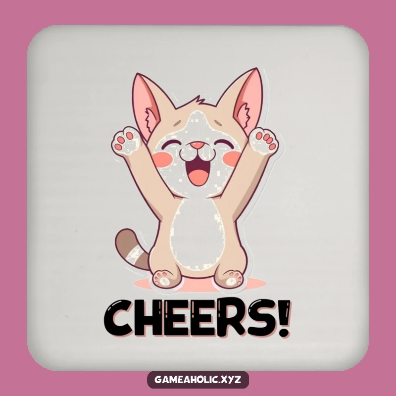 Funny Victory Celebration Coaster Set: Protect Surfaces with Triumph