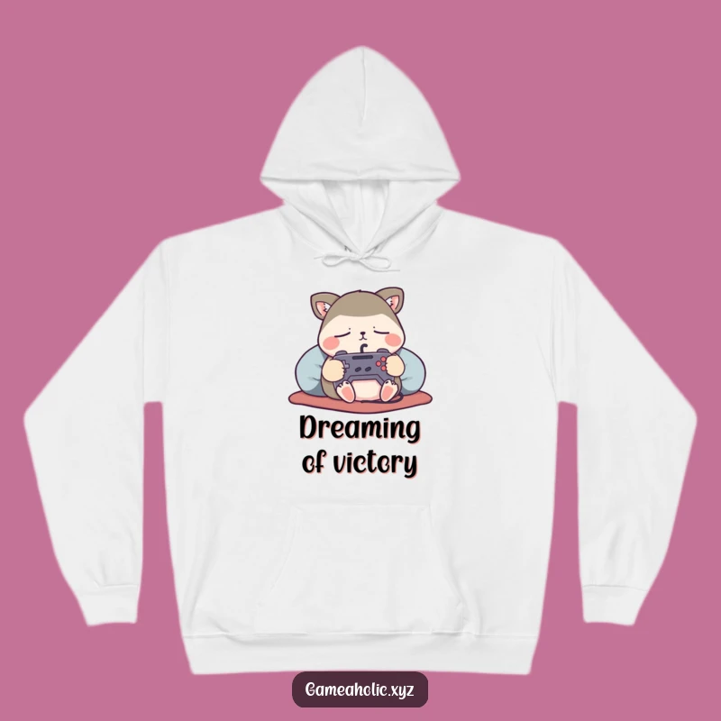 Cozy Gamer Hoodie: Funny Sleeping Animal Controller, Perfect Funny Gift for Comfort