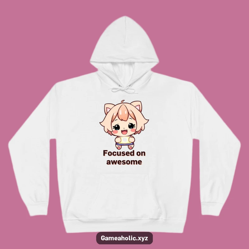 Funny Focused Character Hoodie - Cozy Cheering Gear, Amazing Gift!