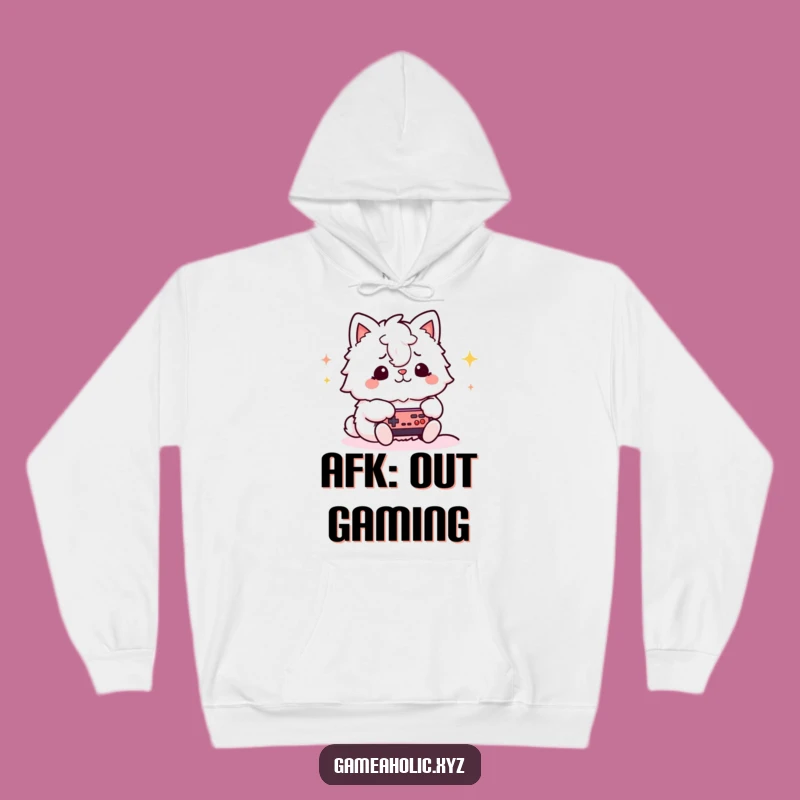 Funny Gamer Animal Hoodie: Cozy Feline Focused on Video Games, Perfect Gift
