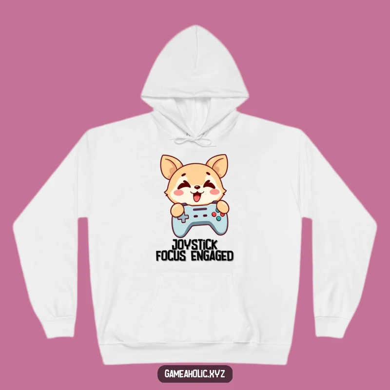 Funny Gaming Animal Hoodie - Cozy Cross-Eyed Gamer Comfort Gift