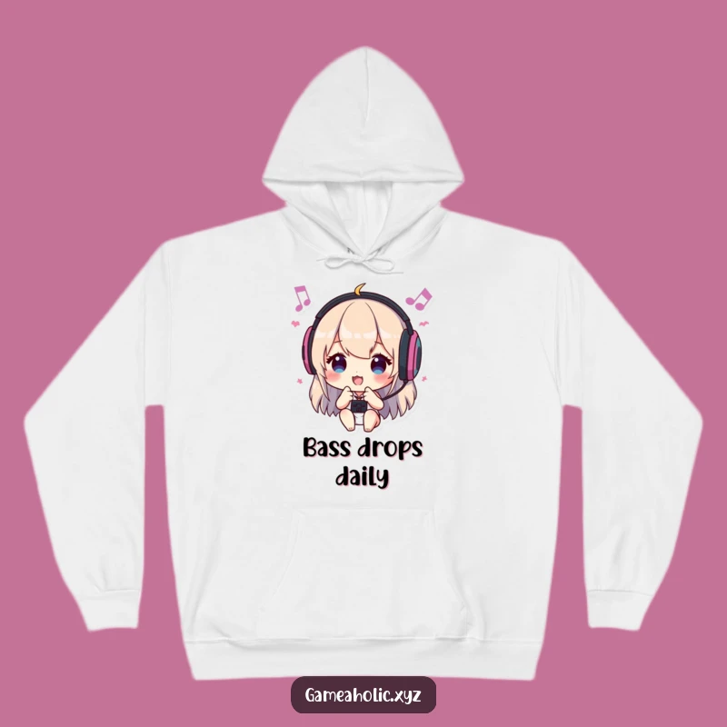 Funny Hoodie: Gamer Headbanging to Music, Cozy Funny Gift for Gamers