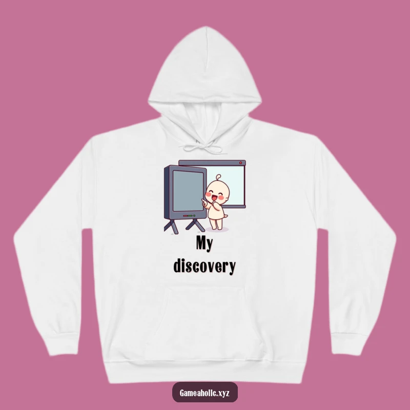 Funny Screen Fan Hoodie: Cozy Enthusiasm, Pointing Design, Perfect Gift!