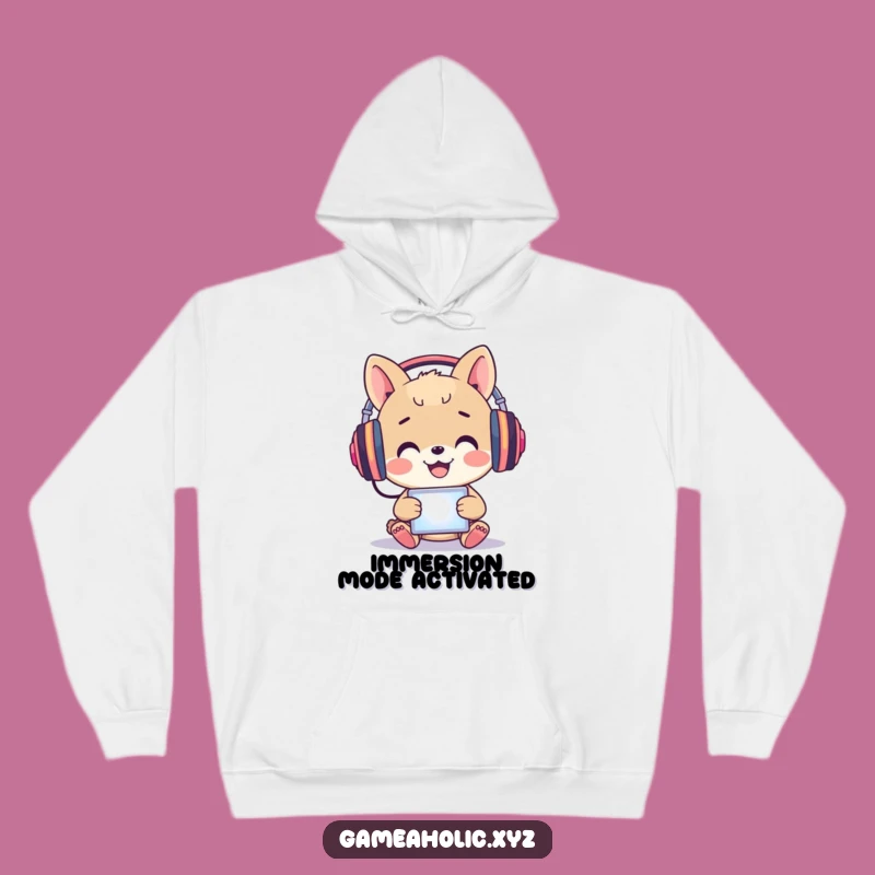 Funny Immersed Animal Hoodie - Cozy Happy Gamer Comfort Gift