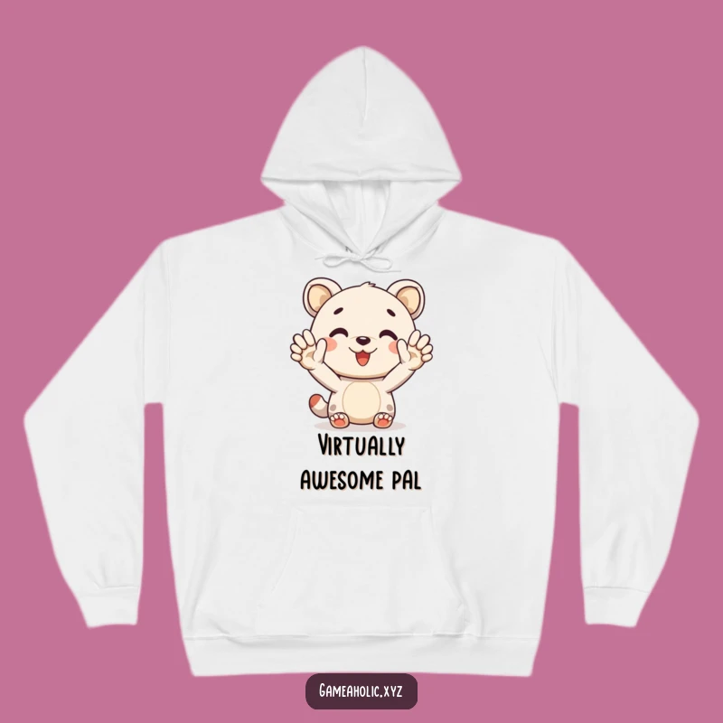 Funny Hoodie: Cozy Animal High-Five, Warm Hug & Humorous Gift