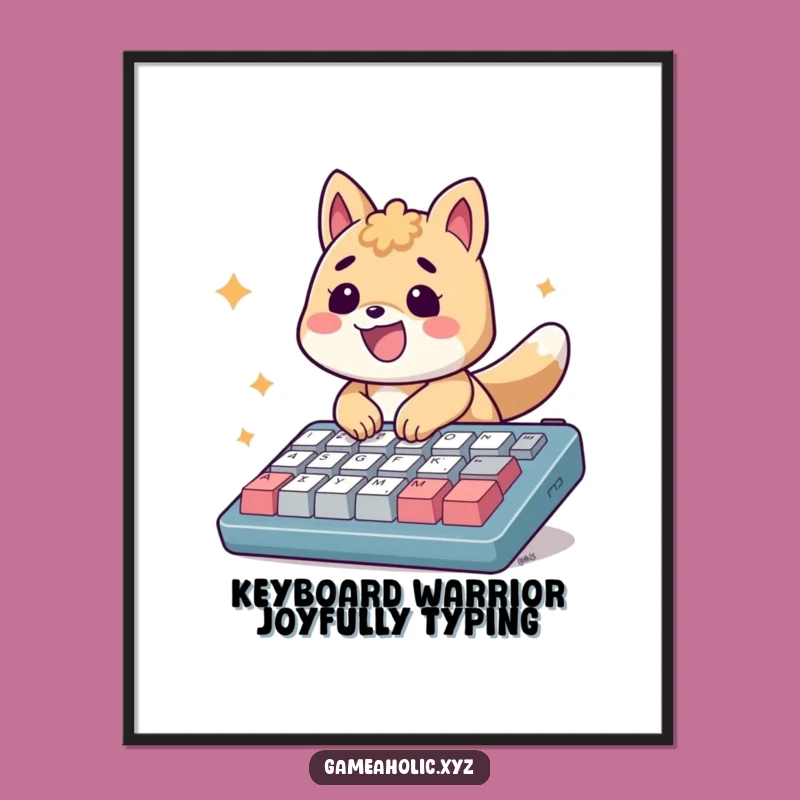 Free Printable Wall Art: Speedy Typist - Energetic Downloadable Art for Creative Spaces