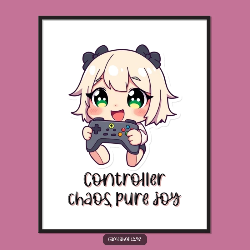 Hilarious Free Printable Wall Art: Giggling Gamer Character Art!