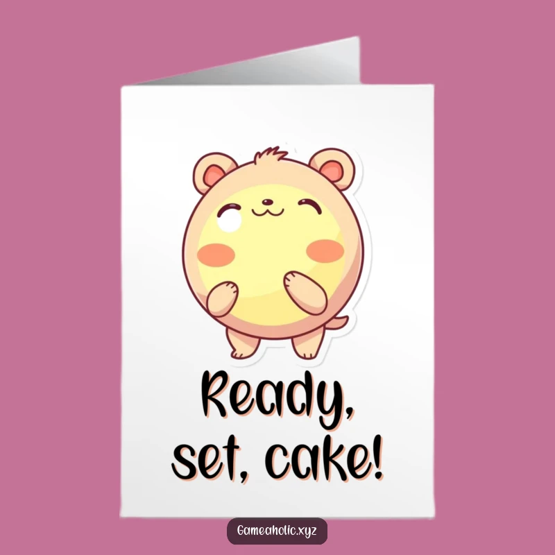 Free Printable Funny Birthday Card: Big Button Animal, Downloadable & Print at Home Surprise