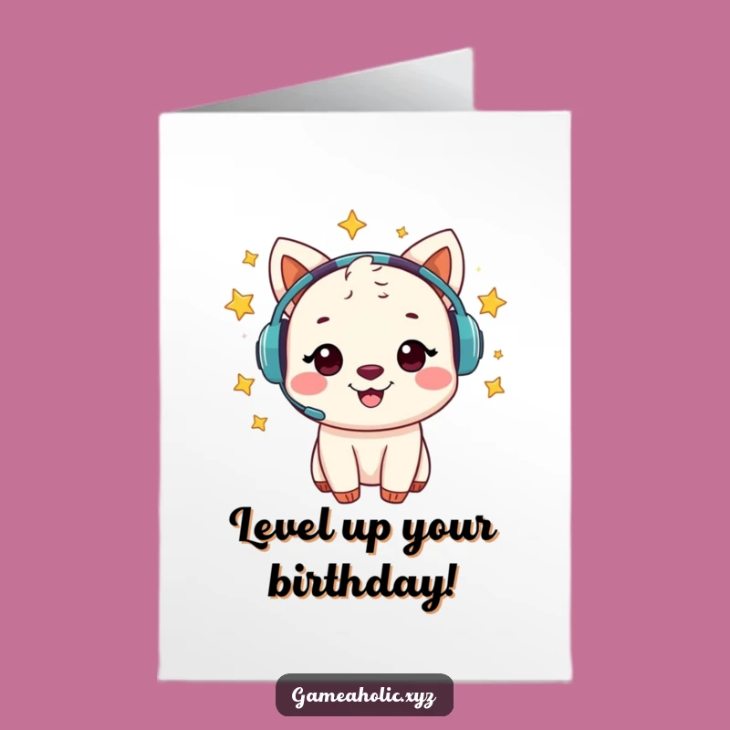 Free Printable Funny Birthday Card: Star Gamer Animal, Hilarious Downloadable Gift!