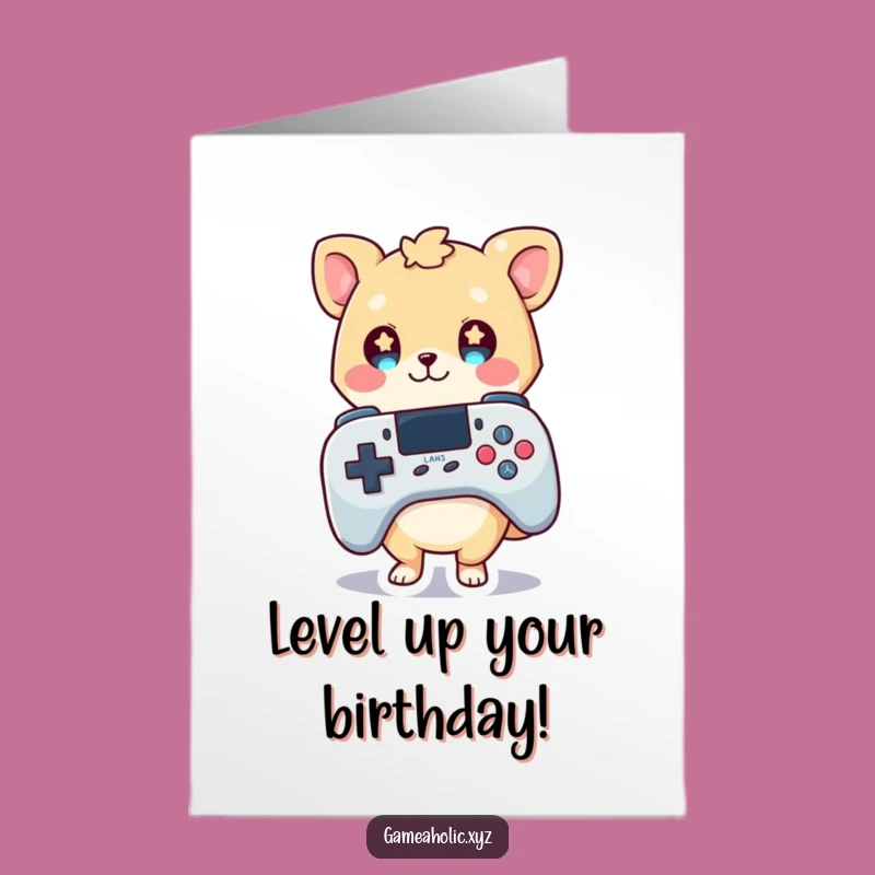 Free Printable Birthday Card: Gaming Animal Fun, Hilarious Downloadable for Gamer Birthdays