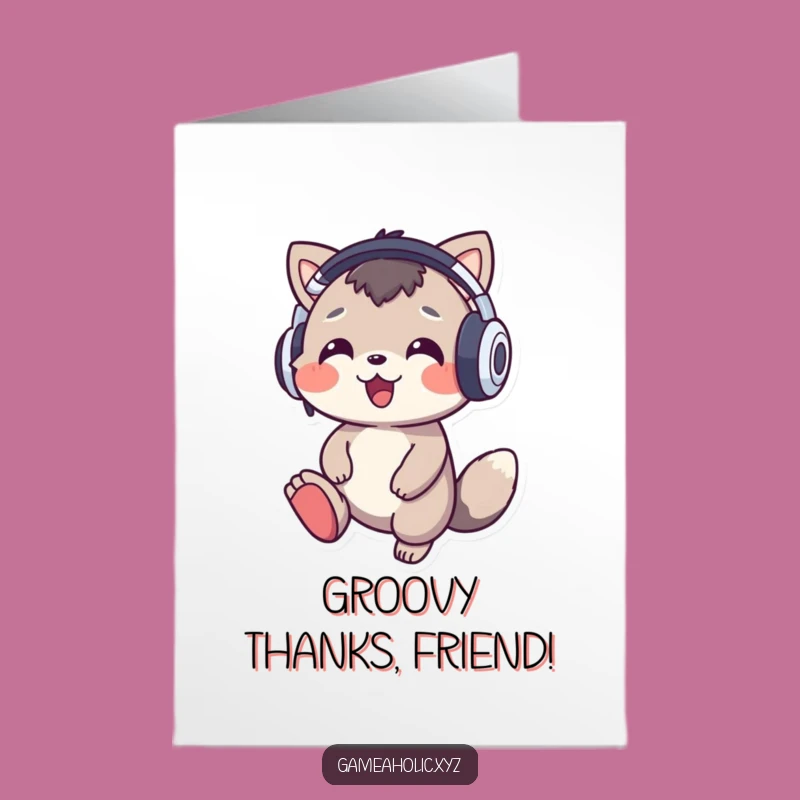 Free Printable Funny Music Animal Thank You Card - Tuneful Thanks Downloadable Greeting