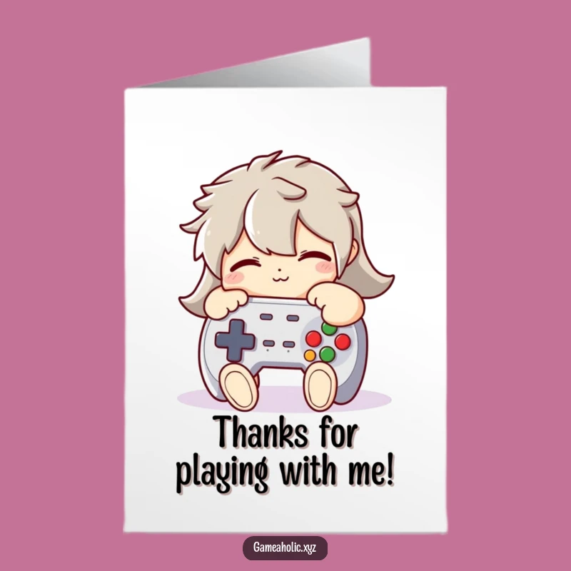 Free Printable Gaming Thank You Card - Controller Hug Downloadable