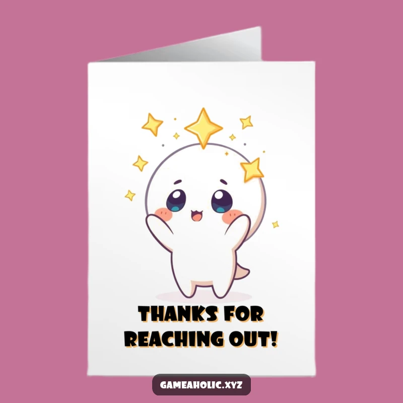 Free Printable Thank You Card: Starry-Eyed Gratitude - Funny Downloadable Gift