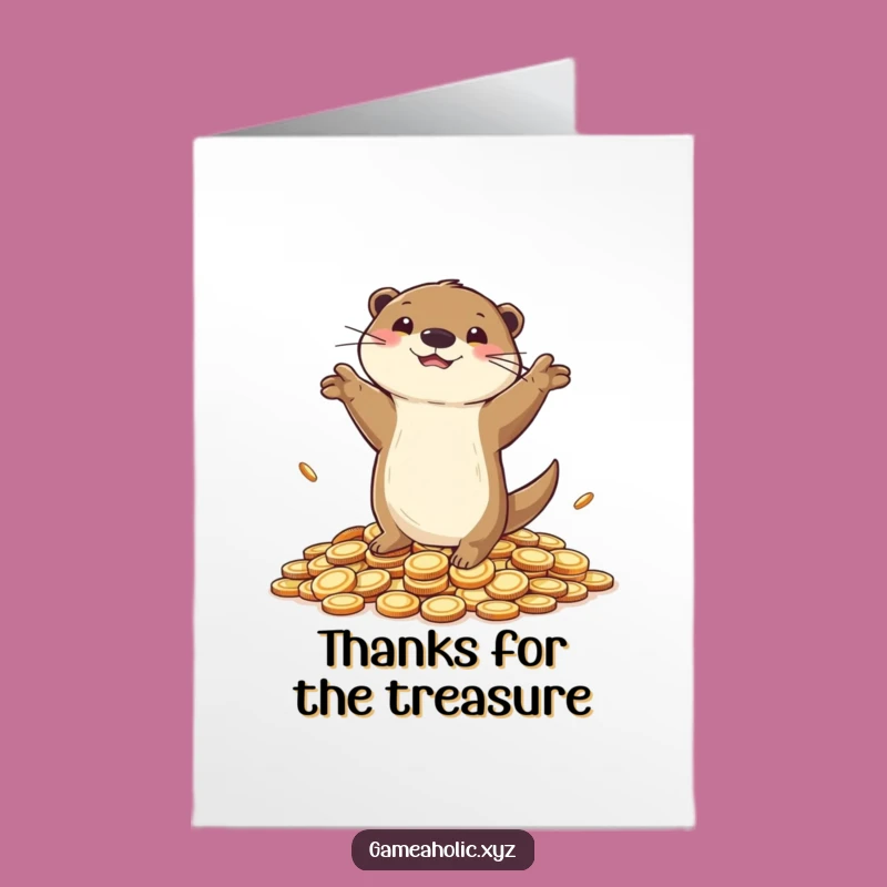 Free Printable Otter Thank You Card: Gratitude that's Otterly Amazing