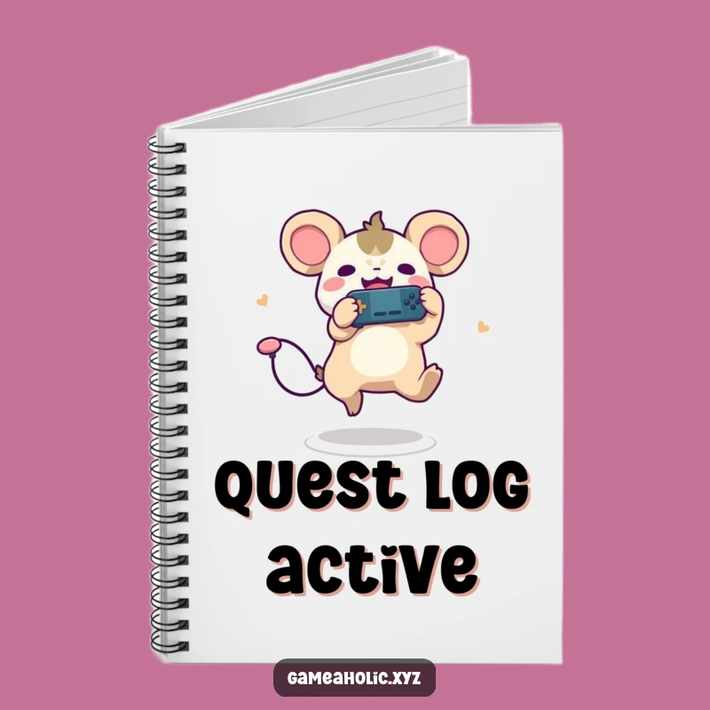 Funny Gamer Creature Notebook - Joyful Leaping Player, Journal Gift!