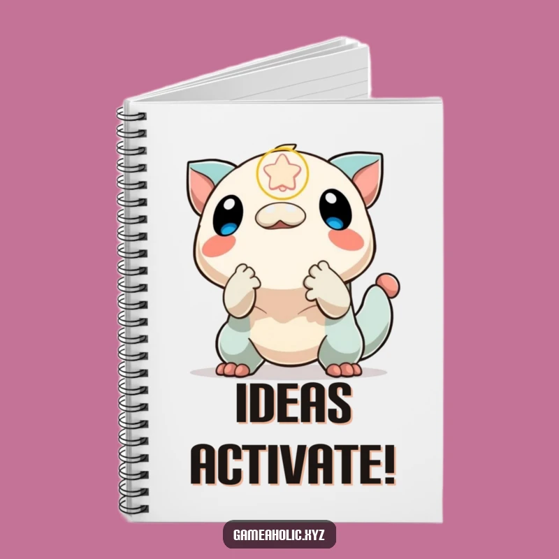 Funny Notebook: Creature Reaching for Power-Up, Journal Funny Gift