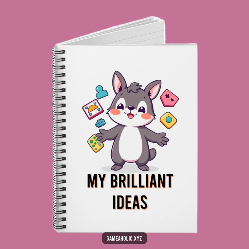 Funny Gamer Notebook: Playful Animal Icon Journal, Perfect Funny Gift for Ideas