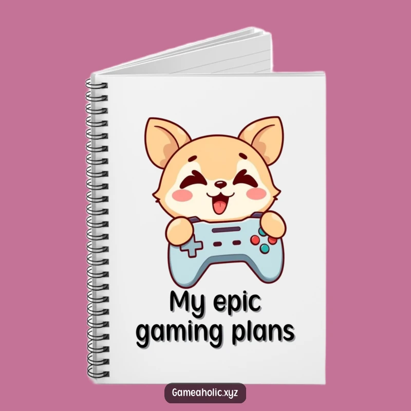 Funny Gaming Animal Notebook - For Jotting Down Game Strategies