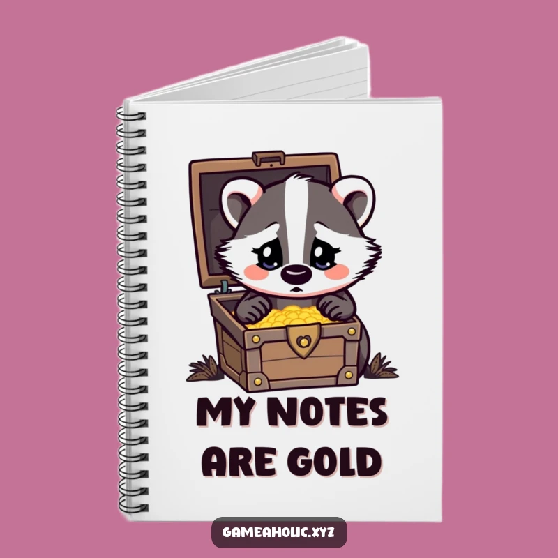 Funny Badger Notebook: Treasure Journal, Heart Eyes, Creative Gift