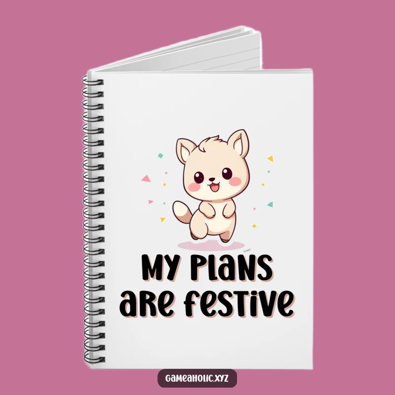 Funny Playful Animal Notebook: Jot Down Your Happy Thoughts