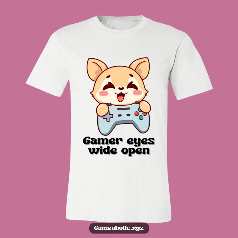 Funny Cross-Eyed Gamer Animal T-Shirt - Hilarious Gaming Tee Gift