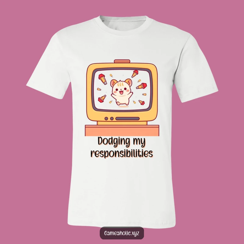 Funny Gamer Animal T-Shirt: Epic Dodge Skills on Display!