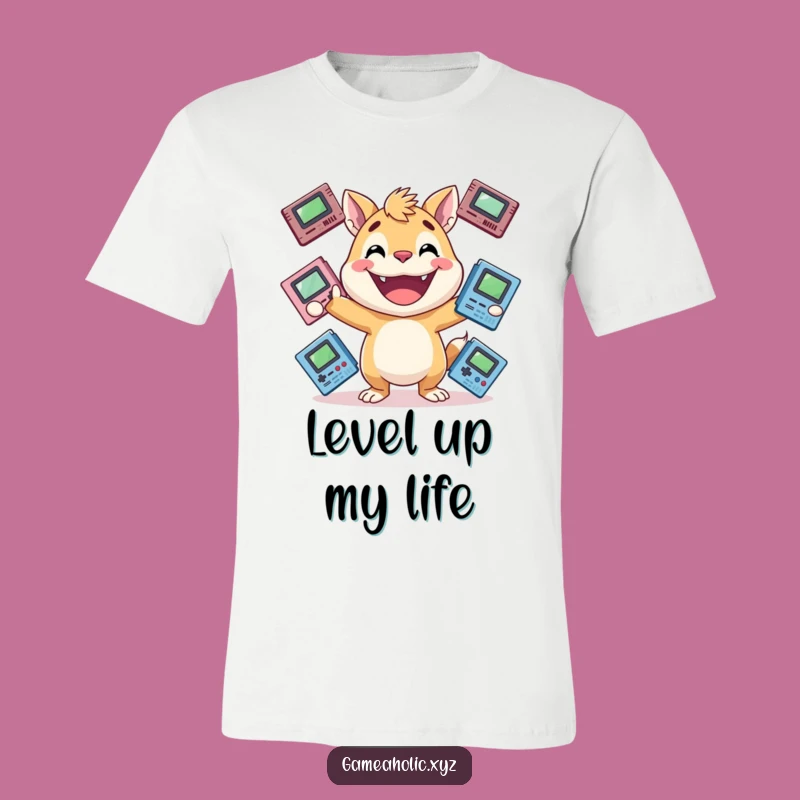 Funny Gamer Animal T-Shirt: Hilarious Juggling Cartridges, Ideal Funny Gift