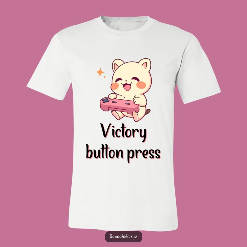 Funny Gamer Creature T-Shirt - Enthusiastic Button Mashing, Great Gift!