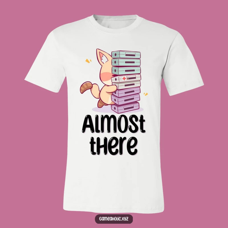 Funny Tripping Gamer T-Shirt - Clumsy Animal Cartridges, Humorous Gaming Apparel Gift