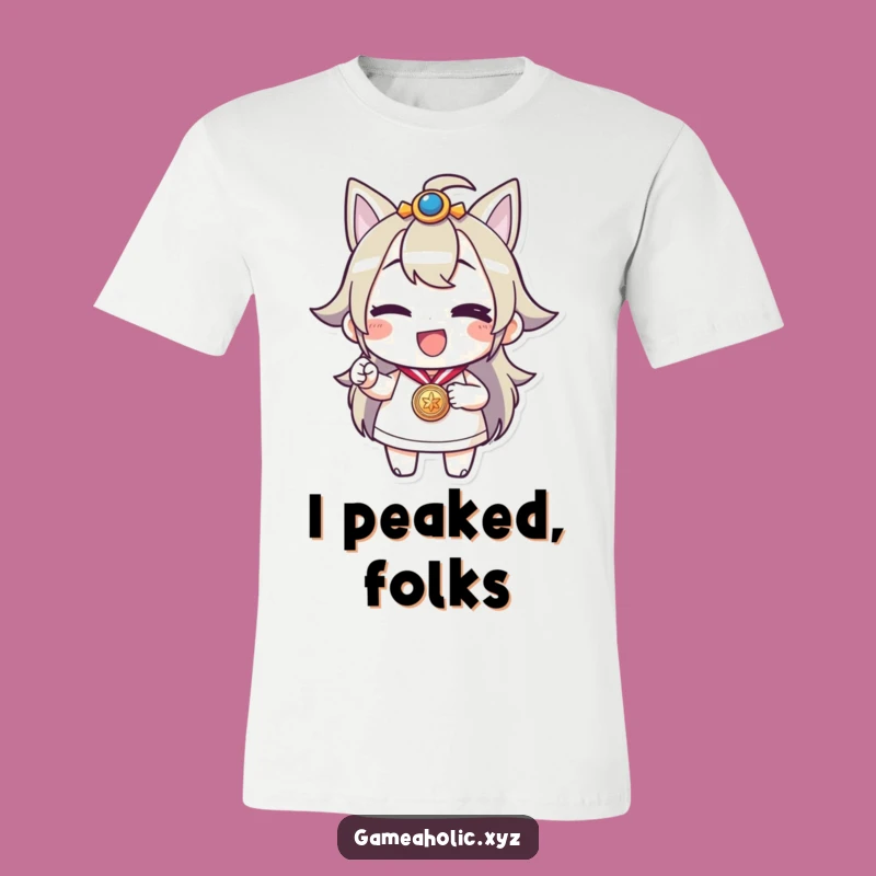 Funny Winking Medal Winner T-Shirt: Cheerful Character Tee, Ultimate Gift
