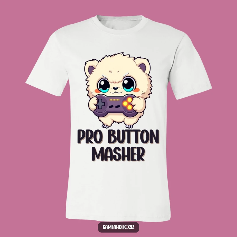 Funny Button Mashing Creature T-Shirt: Epic Gamer Style, Perfect Funny Gift