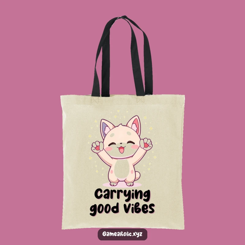 Funny Victory Tote Bag: Humorous Character Carry-All Gift
